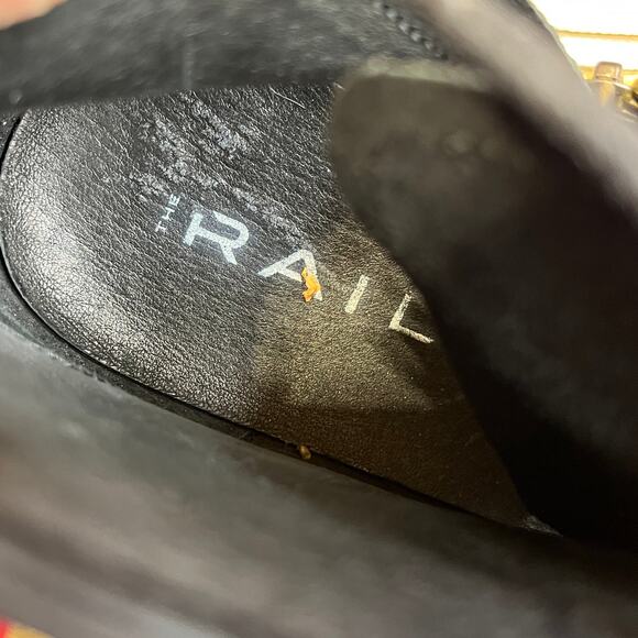 The Rail Norwood Cap Toe Suede & Leather Side Zip & Front Lace Up Boots Size 41 - Picture 11 of 12